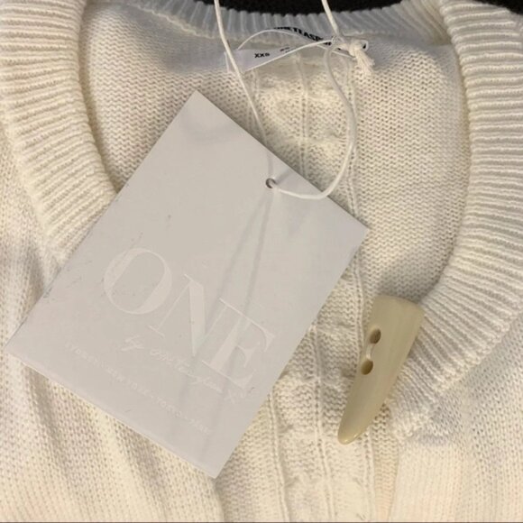 Free People One Teaspoon Sorrento Knit Long Cardigan Sweater Duster Maxi Cream - Picture 11 of 16